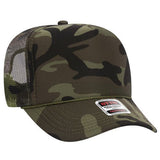 Premium High Profile Foam Trucker Hat Solid Camo Caps