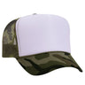 Premium High Profile Foam Trucker Hat White Camo Caps