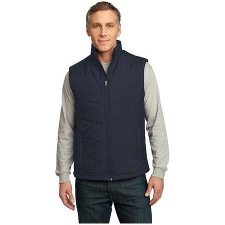 Puffy Vest Dark Slate/Black Large