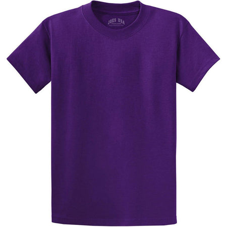 Men's Durable 100% Heavyweight Cotton T-Shirts in Regular, Big, and Tall Sizes Joe's USA Men's Apparel - Purple