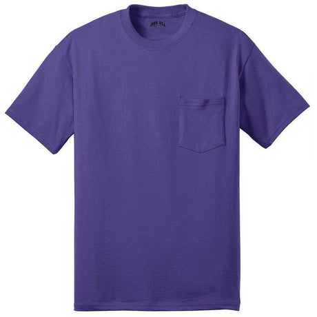 Joe's USA Pocket Tee Shirt- 50/50 Poly Cotton in Sizes S-6XL Joe's USA