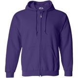 Joe's USA Men's Full Zipper Hoodies - Hooded Sweatshirts in 28 Colors. Sizes S-5XL-Purple Sweatshirts/Fleece Joe's USA Purple S