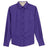 Ladies Long Sleeve Easy Care Shirt-Purple/LightStone Joe's USA Purple / Light Stone X-Small