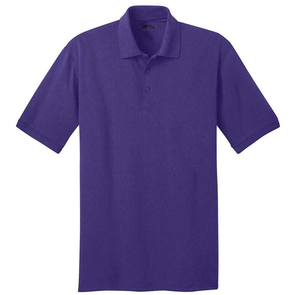 Men's Tall 5.5-Ounce Jersey Knit Polo Joe's USA Mens Apparel