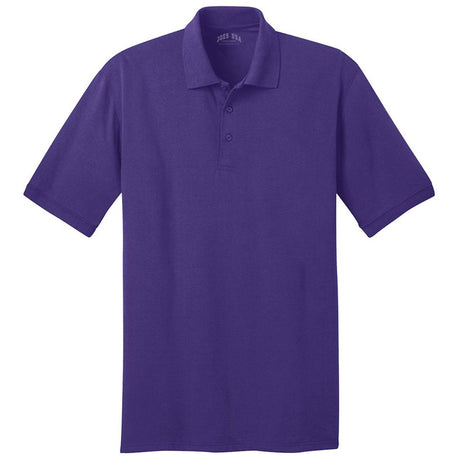 Men's Tall 5.5-Ounce Jersey Knit Polo Polos/Knits Joe's USA Purple Large Tall