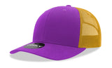 Decky 6 Panel Mid Profile Structured Cotton Blend Trucker | Decky 6021