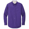 Men's Tall Long Sleeve Easy Care Shirt Joe's USA Purple Large Tall