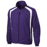Joe's USA Men's Colorblock Raglan Jacket DRI-EQUIP X-Small Purple/White