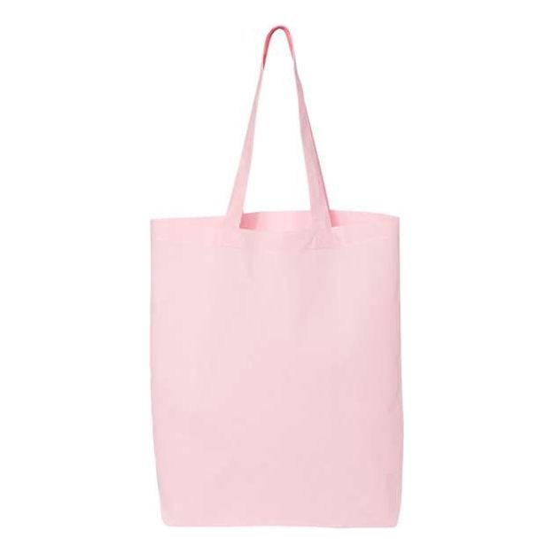 Q - Tees 12L Economical Tote - Q - Tees QTBG Light Pink One Size Tote