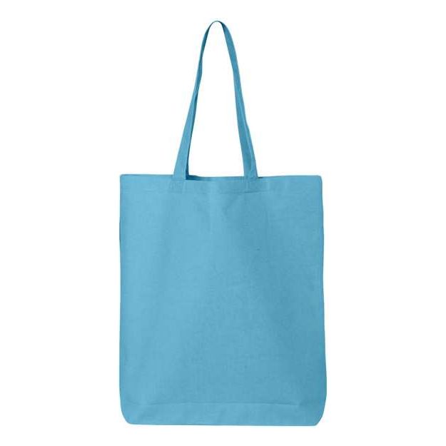 Q - Tees 12L Economical Tote - Q - Tees QTBG White One Size Tote