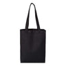 Q - Tees 12L Gussetted Shopping Bag - Q - Tees Q1000 Black One Size Tote