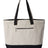 Q - Tees 19L Zippered Tote - Q - Tees Q1300 Natural/ Black One Size Tote