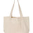 Q - Tees 20L Small Deluxe Tote - Q - Tees Q125800 Natural/ Natural One Size Tote Bags