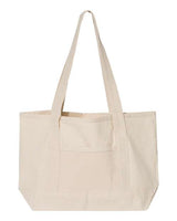 Q - Tees 20L Small Deluxe Tote - Q - Tees Q125800 Natural/ Natural One Size Tote Bags