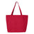 Q - Tees 25L Zippered Tote - Q - Tees Q611 Red One Size Tote