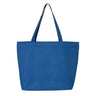 Q - Tees 25L Zippered Tote - Q - Tees Q611 Royal One Size Tote