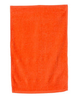 Q - Tees Deluxe Hemmed Hand Towel - Q - Tees T300 Black One Size Classic Towels