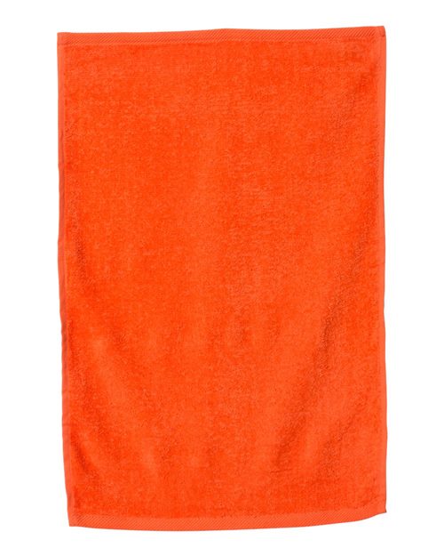 Q - Tees Deluxe Hemmed Hand Towel - Q - Tees T300 Black One Size Classic Towels