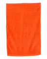 Q - Tees Deluxe Hemmed Hand Towel - Q - Tees T300 Orange One Size Classic Towels
