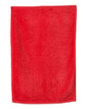 Q - Tees Deluxe Hemmed Hand Towel - Q - Tees T300 Red One Size Classic Towels