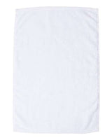 Q - Tees Deluxe Hemmed Hand Towel - Q - Tees T300 White One Size Classic Towels