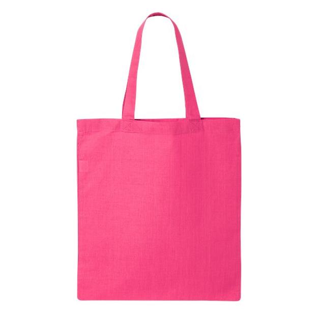 Q - Tees Economical Tote - Q - Tees QTB Hot Pink One Size Tote