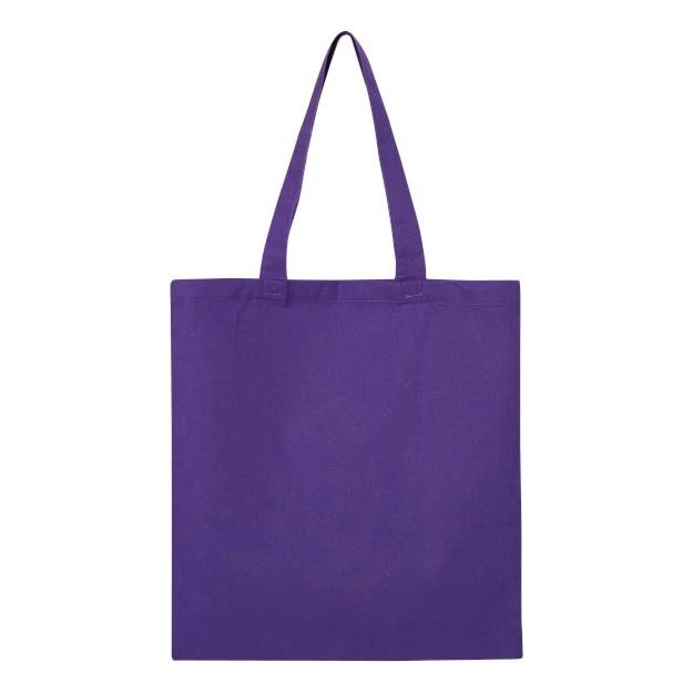 Q - Tees Economical Tote - Q - Tees QTB Purple One Size Tote