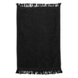 Q - Tees Fringed Fingertip Towel - Q - Tees T100 Black One Size Classic Towels