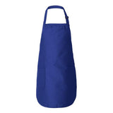 Q - Tees Full - Length Apron with Pockets - Q - Tees Q4350 Black One Size Apron