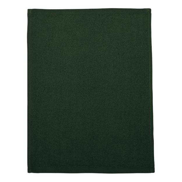 Q - Tees Hemmed Fingertip Towel - Q - Tees T600 Black One Size Classic Towels