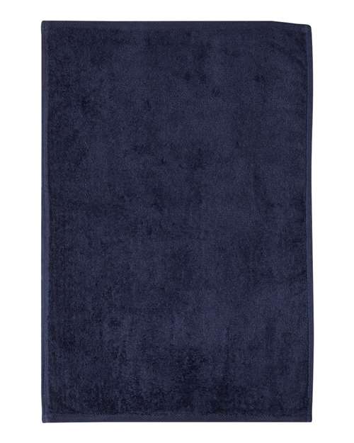 Q - Tees Hemmed Hand Towel - Q - Tees T200 Navy One Size Classic Towels