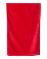 Q - Tees Hemmed Hand Towel - Q - Tees T200 Red One Size Classic Towels