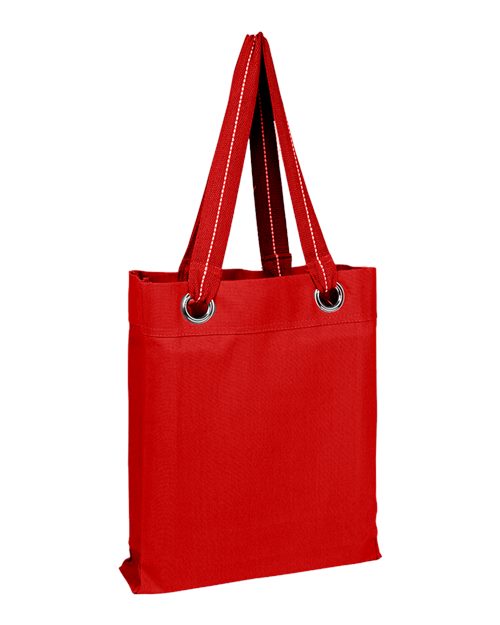 Q - Tees Large Grommet Tote - Q - Tees Q1630 Black One Size Short Sleeve T-Shirts