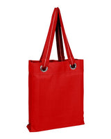 Q - Tees Large Grommet Tote - Q - Tees Q1630 Black One Size Short Sleeve T-Shirts