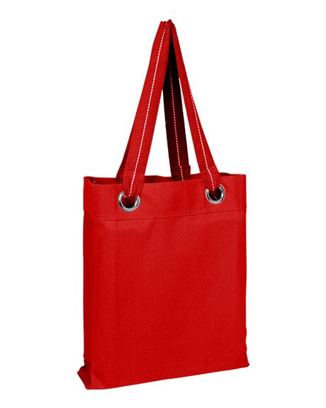 Q - Tees Large Grommet Tote - Q - Tees Q1630 Red One Size Short Sleeve T-Shirts