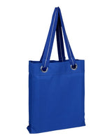 Q - Tees Large Grommet Tote - Q - Tees Q1630 Royal One Size Short Sleeve T-Shirts