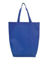 Q - Tees Non - Woven Gusset Bottom Tote - Q - Tees Q1251 Royal One Size Short Sleeve T-Shirts