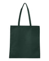 Q - Tees Non - Woven Tote Bag - Q - Tees Q126300 Forest Green One Size Short Sleeve T-Shirts