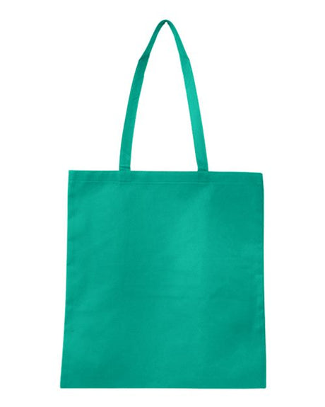Q - Tees Non - Woven Tote Bag - Q - Tees Q126300 Kelly Green One Size Short Sleeve T-Shirts