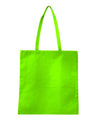 Q - Tees Non - Woven Tote Bag - Q - Tees Q126300 Lime Green One Size Short Sleeve T-Shirts