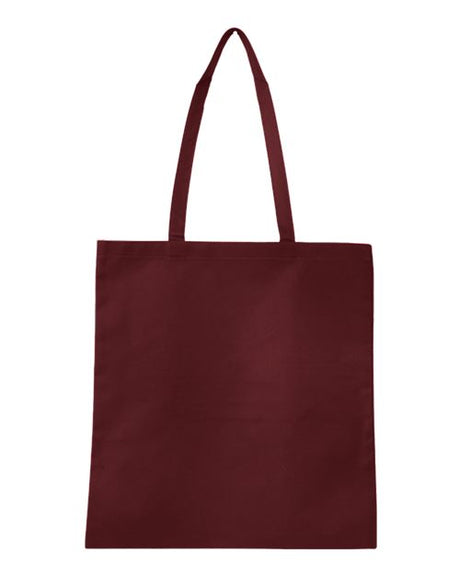 Q - Tees Non - Woven Tote Bag - Q - Tees Q126300 Maroon One Size Short Sleeve T-Shirts
