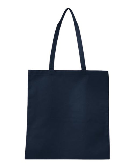 Q - Tees Non - Woven Tote Bag - Q - Tees Q126300 Navy One Size Short Sleeve T-Shirts