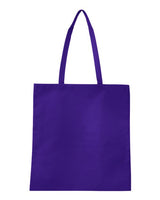 Q - Tees Non - Woven Tote Bag - Q - Tees Q126300 Purple One Size Short Sleeve T-Shirts