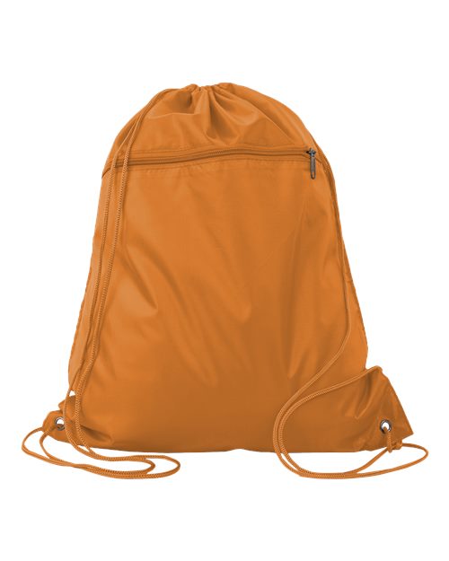Q - Tees Polyester Cinchpack - Q - Tees Q135200 Orange One Size Short Sleeve T-Shirts