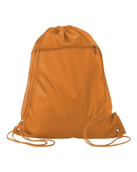 Q - Tees Polyester Cinchpack - Q - Tees Q135200 Orange One Size Short Sleeve T-Shirts