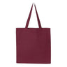 Q - Tees Promotional Tote - Q - Tees Q800 Maroon One Size Tote