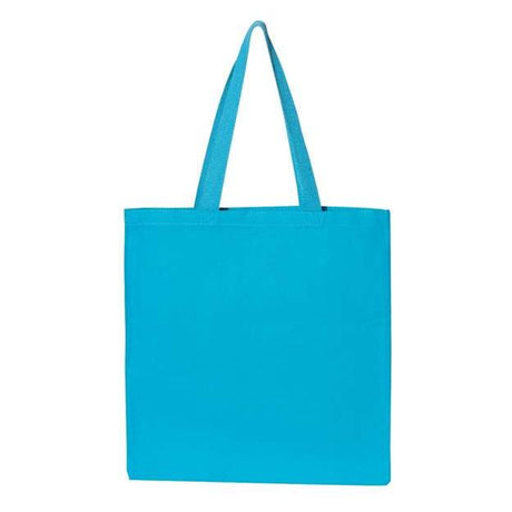 Q - Tees Promotional Tote - Q - Tees Q800 Turquoise One Size Tote