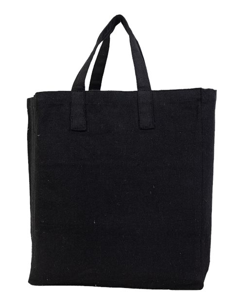 Q - Tees Sustainable Grocery Bag - Q - Tees S900 Black One Size Short Sleeve T-Shirts