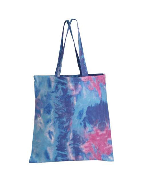 Q - Tees Tie - Dyed Canvas Bag - Q - Tees TD800 Cotton Candy One Size Short Sleeve T-Shirts