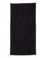Q - Tees Velour Beach Towel - Q - Tees QV3060 Black One Size Classic Towels